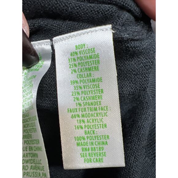 Lilly Pulitzer Alira Off Shoulders Elegant Sweater Black Womens Size M - Picture 8 of 12